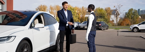 Rental vehicle pickup