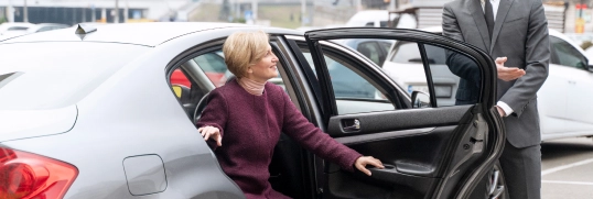 Airport pickup car
